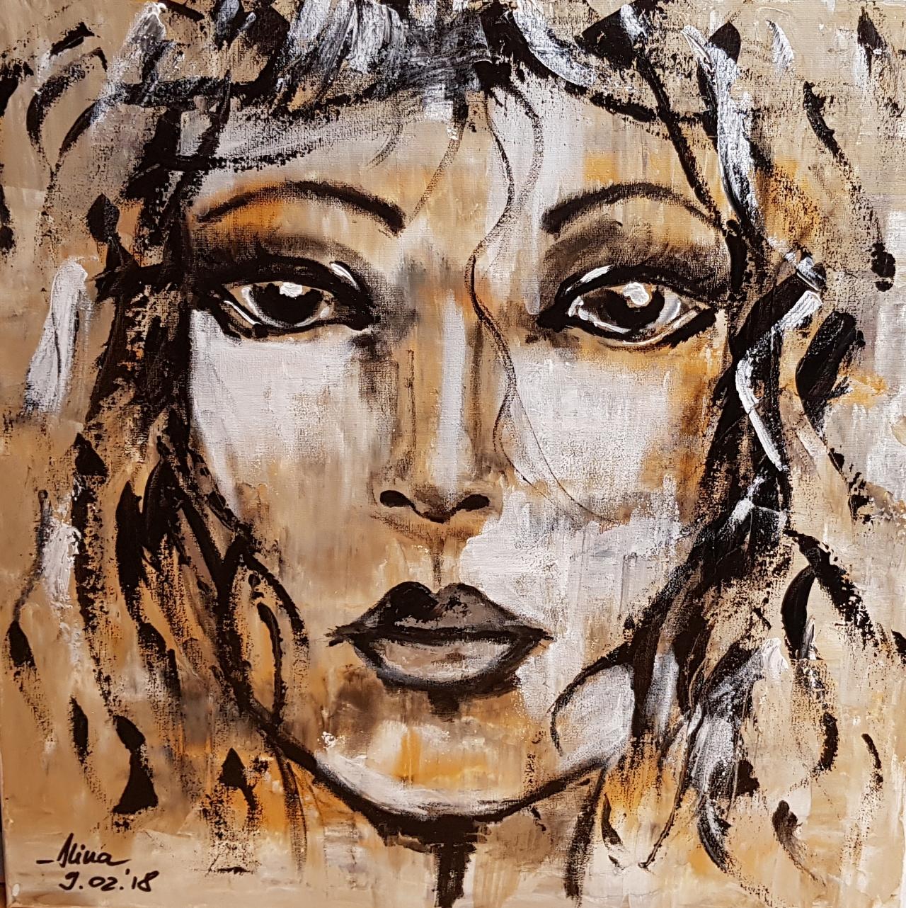 ArteDiAlina.com painting: Mermaid's face